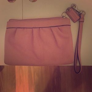 Coach leather wristlet